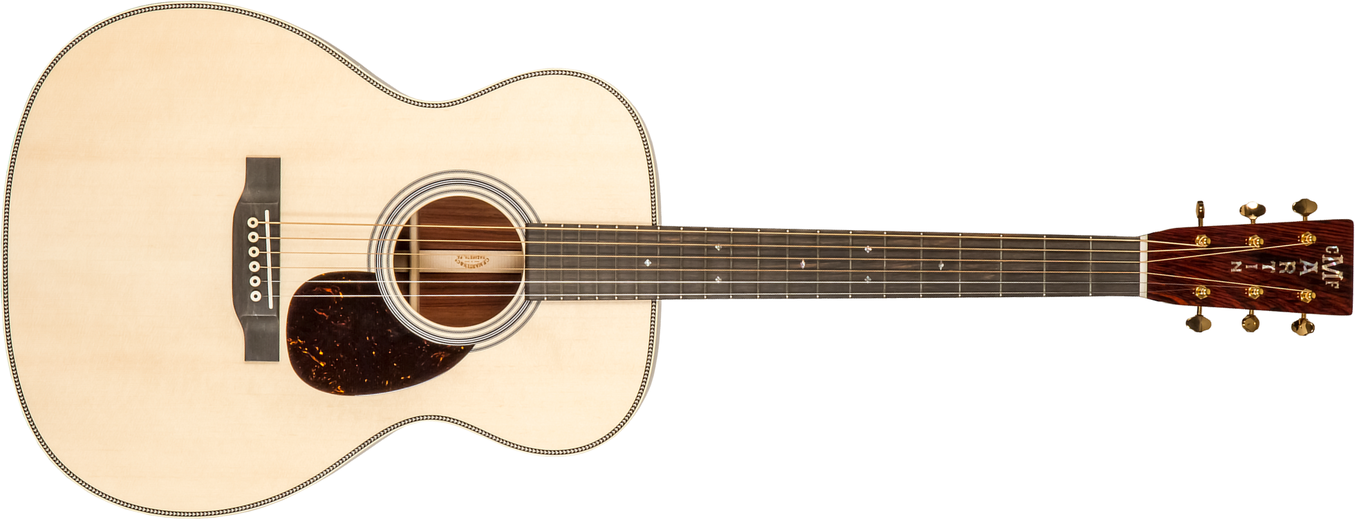 Martin Custom Shop Om Epicea Engelmann Cocobolo Eb #2736828 - Natural Clear - Acoustic guitar & electro - Main picture