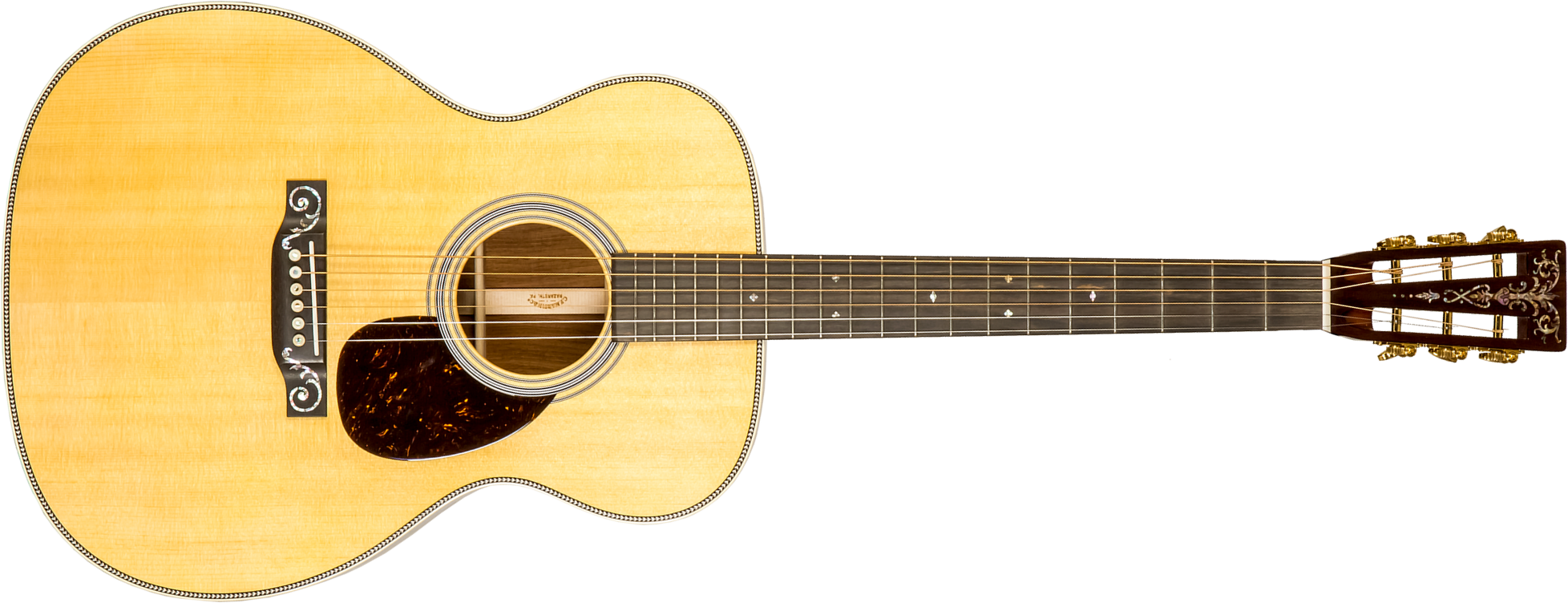 Martin Custom Shop Om Epicea Palissandre Guatemala Eb #2736829 - Natural Aged Toner - Acoustic guitar & electro - Main picture