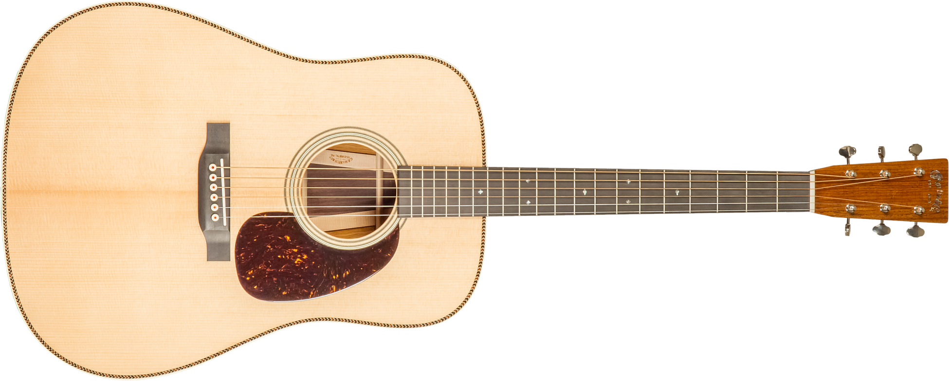 Martin Custom Shop Super D Dreadnought Epicea Sitka Vts Palissandre Guatemala Eb #2717627 - Natural - Folk guitar - Main picture