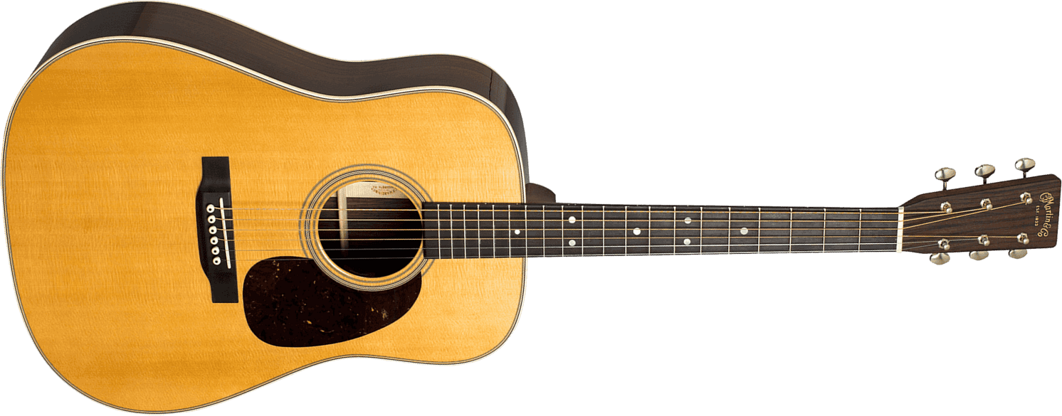 Martin D-28 Standard Dreadnought Epicea Palissandre Eb - Natural Gloss - Acoustic guitar & electro - Main picture