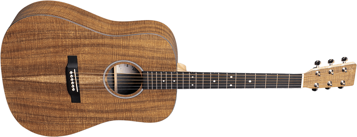 Martin D-x1e Koa Dreadnought Hpl Tout Koa Ric +housse - Natural - Electro acoustic guitar - Main picture