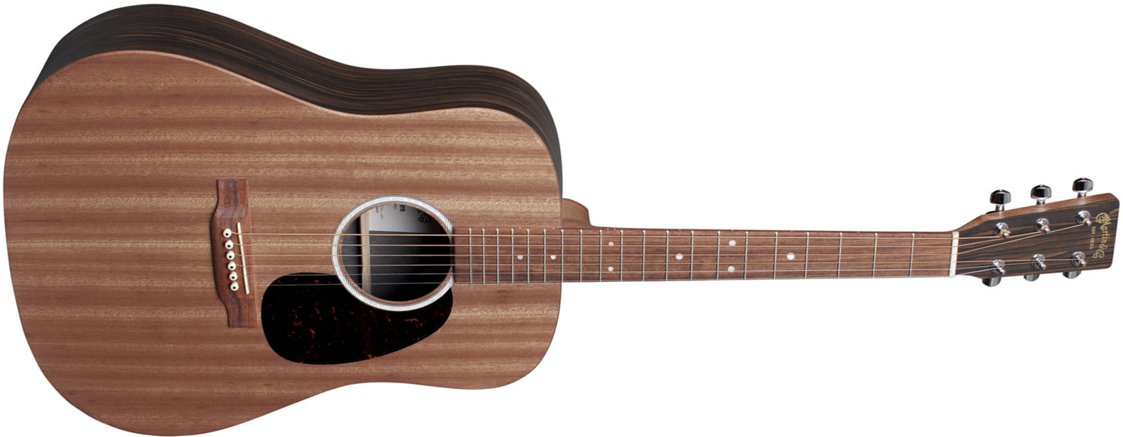 Martin D-x2e Macassar Dreadnought Epicea Ebene Hpl - Natural Satin - Electro acoustic guitar - Main picture