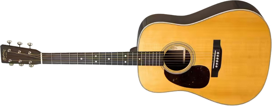 Martin D28 Lh Standard Golden Era Dreadnought Gaucher Epicea Palissandre Eb - Gloss Natural - Folk guitar - Main picture