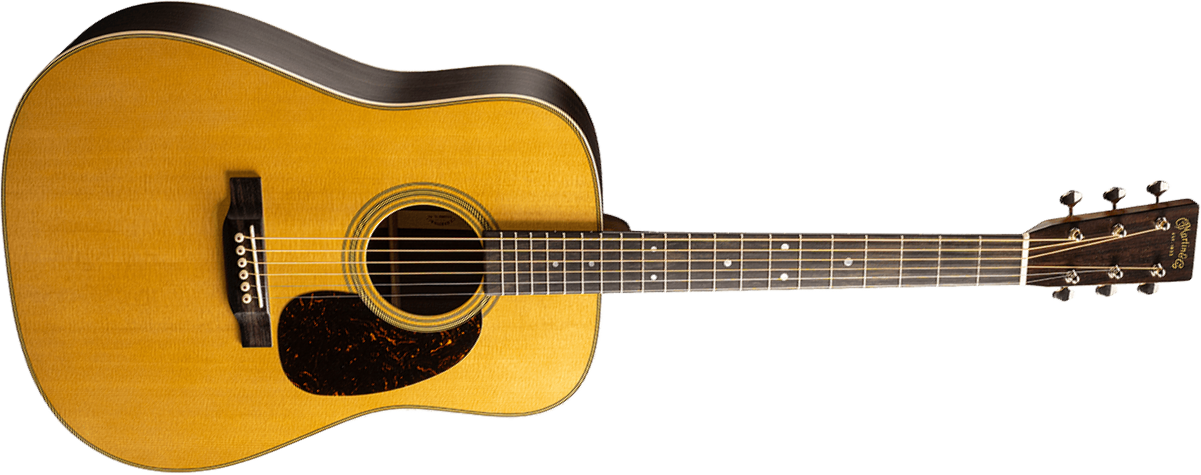 Martin D28 Standard Golden Era Epicea Palissandre Eb - Natural Satin - Folk guitar - Main picture