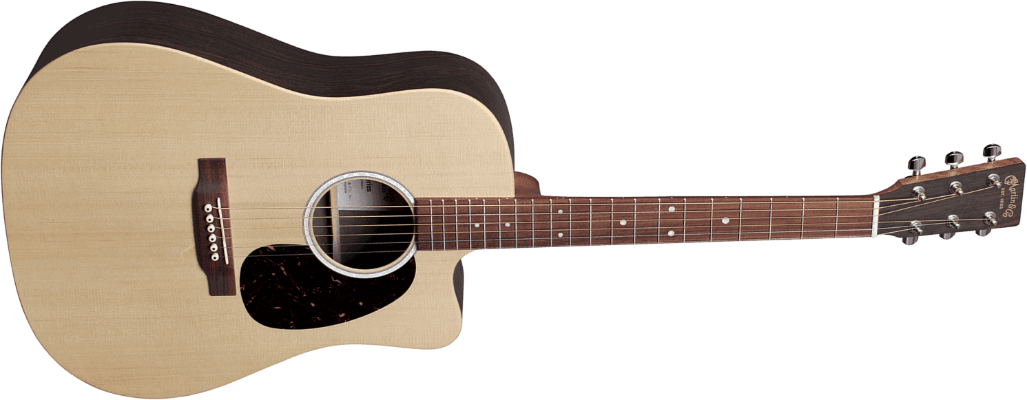 Martin Dc-x2e Rosewood Dreadnought Cw Epicea Palissandre Hpl - Natural Satin - Electro acoustic guitar - Main picture