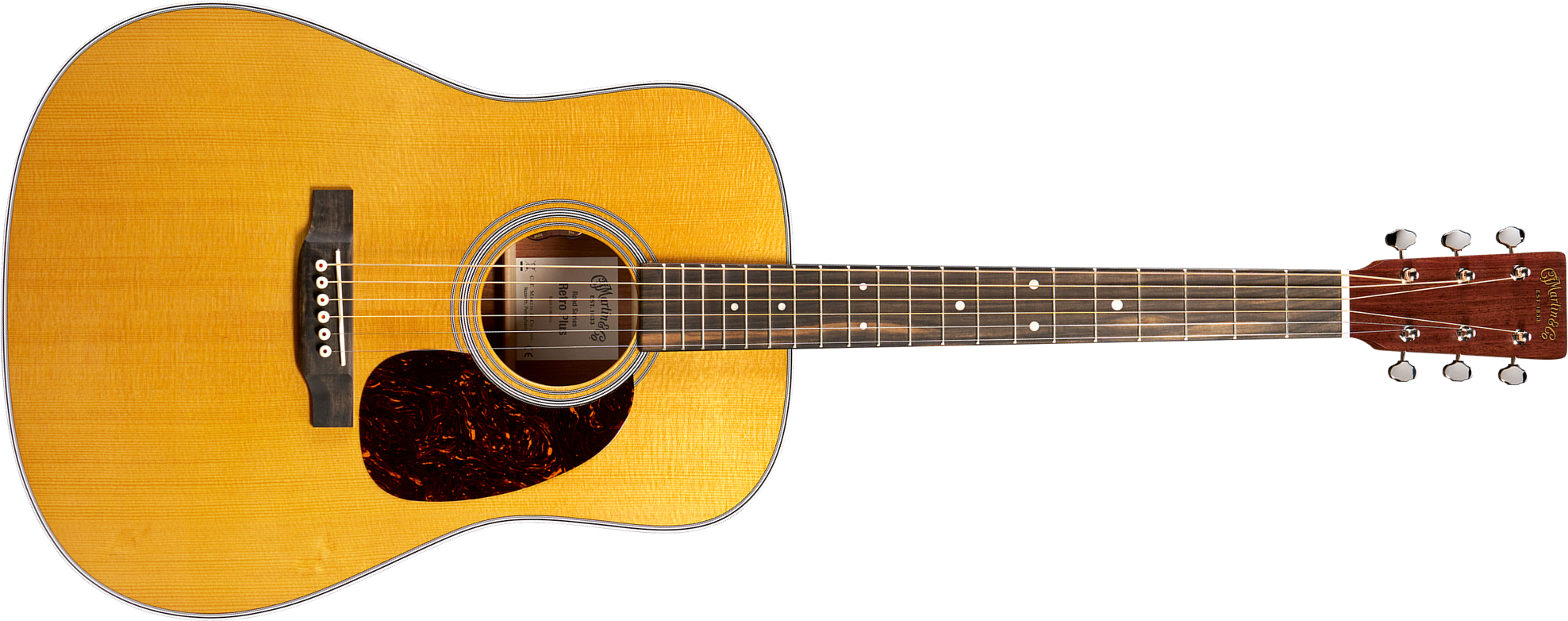 Martin De Retro Plus Road Epicea Granadillo Eb - Aging Toner - Folk guitar - Main picture