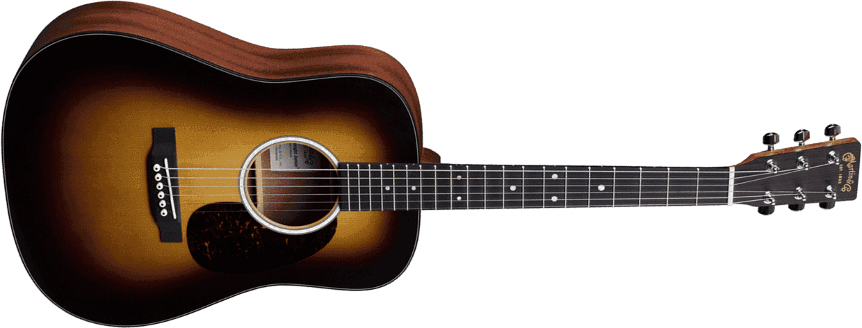 Martin Djr-10e Dreadnought Junior  Epicea Sapele Ric +housse - Burst Satin - Travel acoustic guitar - Main picture