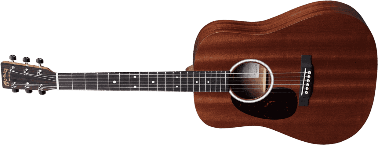 Martin Djr-10e Sapele Lh Dreadnought Junior 3/4 Gaucher Tout Sapele Ric +housse - Natural - Travel acoustic guitar - Main picture