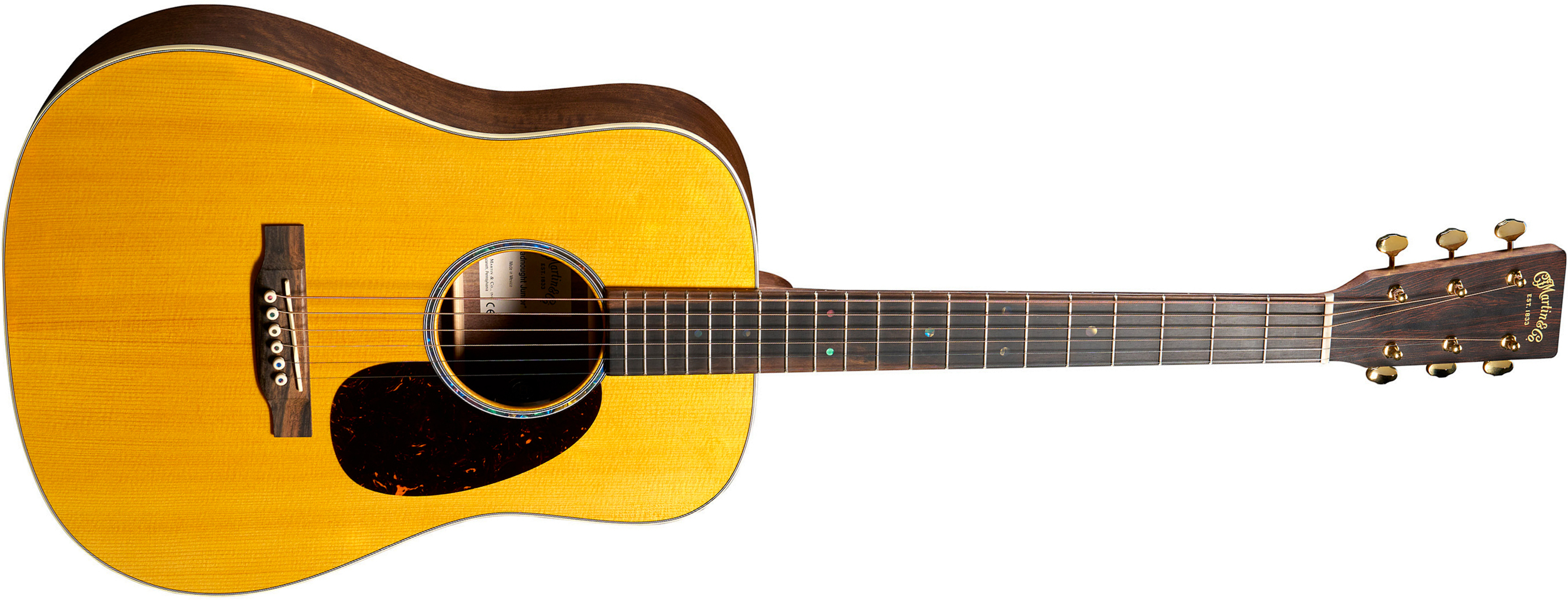 Martin Djre Walnut Junior Dreadnought 15/16 Epicea Noyer Ric - Natural Satin - Folk guitar - Main picture