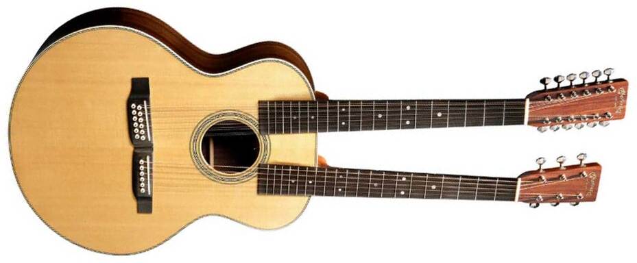 Martin Grand J28e Dn 6/12c Epicea Palissandre Eb - Natural Aging Toner - Folk guitar - Main picture