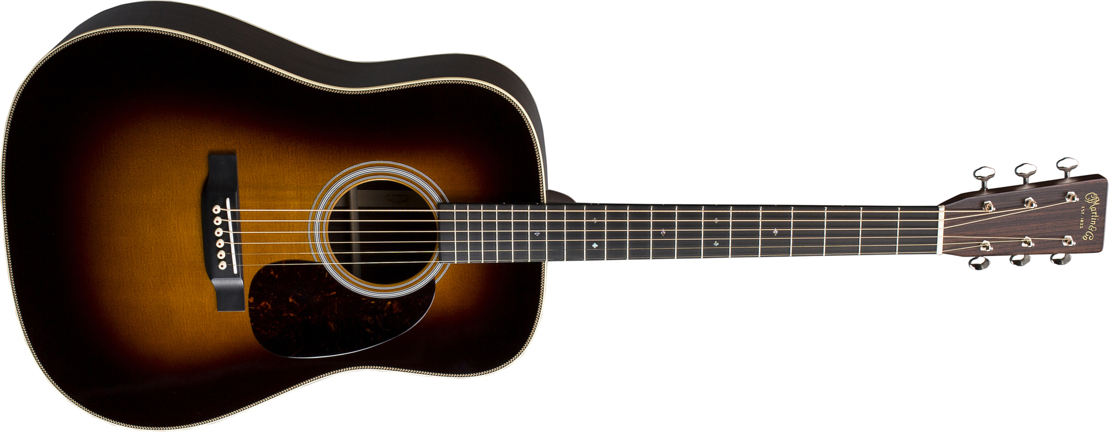 Martin Hd-28 Standard Re-imagined Dreadnought Epicea Palissandre Eb - Sunburst Aging Toner - Acoustic guitar & electro - Main picture