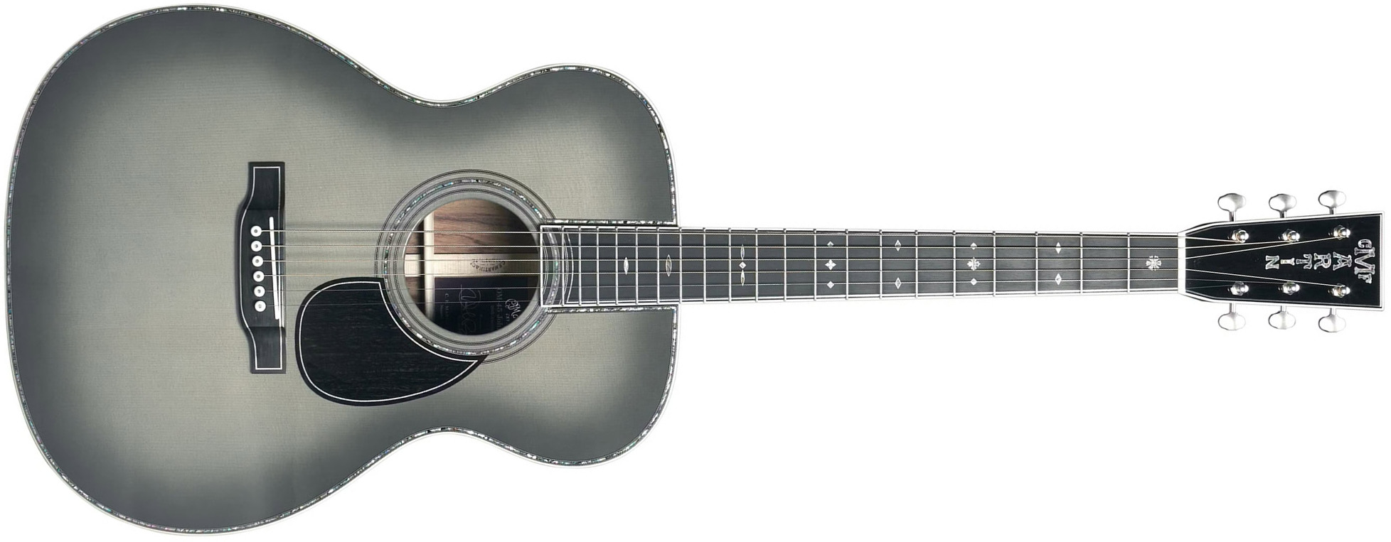 Martin John Mayer Om-45 Signature 20th Anniversary Platinum Epicea Palissandre Eb - Silverburst - Acoustic guitar & electro - Main picture