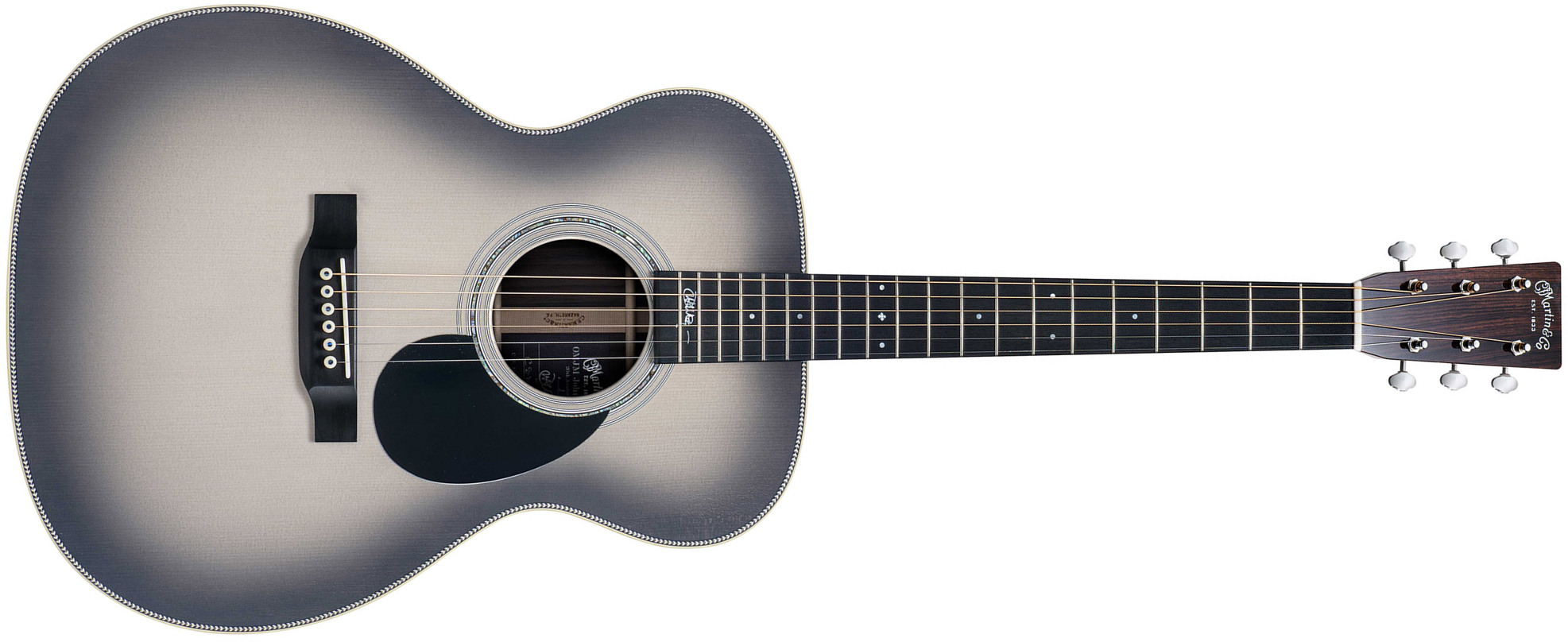 Martin John Mayer Omjm Signature 20th Anniversary Epicea Palissandre Eb - Silverburst - Acoustic guitar & electro - Main picture