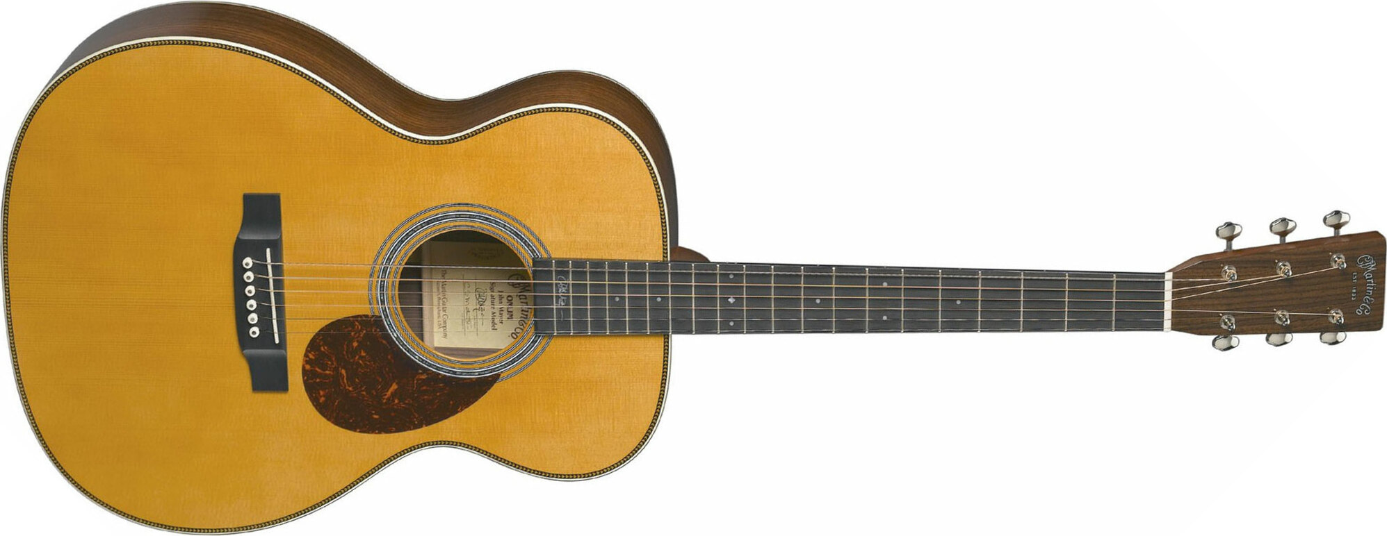 Martin John Mayer Omjm Signature Orchestra Model Epicea Palissandre Eb - Natural Antique Toner - Acoustic guitar & electro - Main picture
