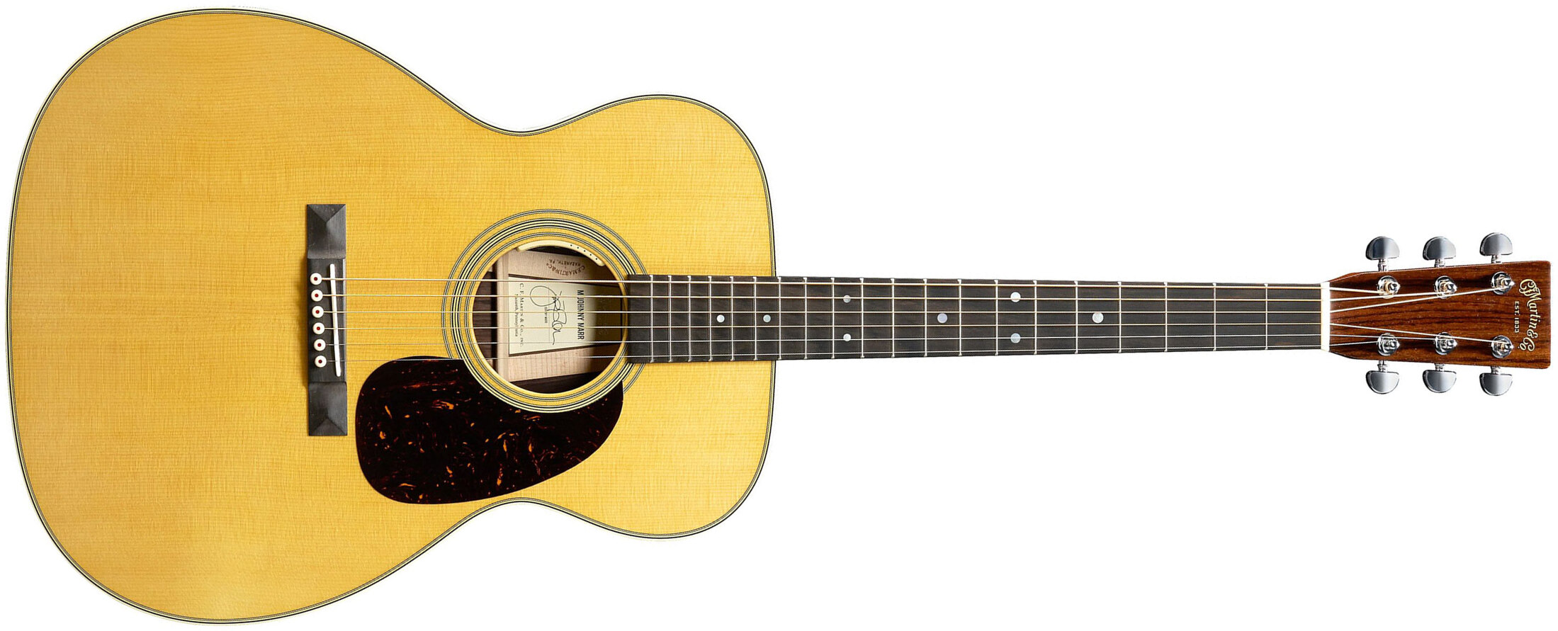 Martin Johnny Marr M6 Signature 0000 Epicea Palissandre Eb - Natural Antique Toner - Folk guitar - Main picture