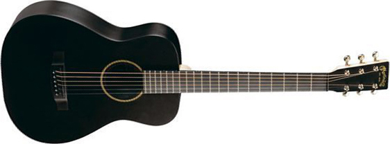 Martin Lx Little Martin - Black Satin - Travel acoustic guitar - Main picture