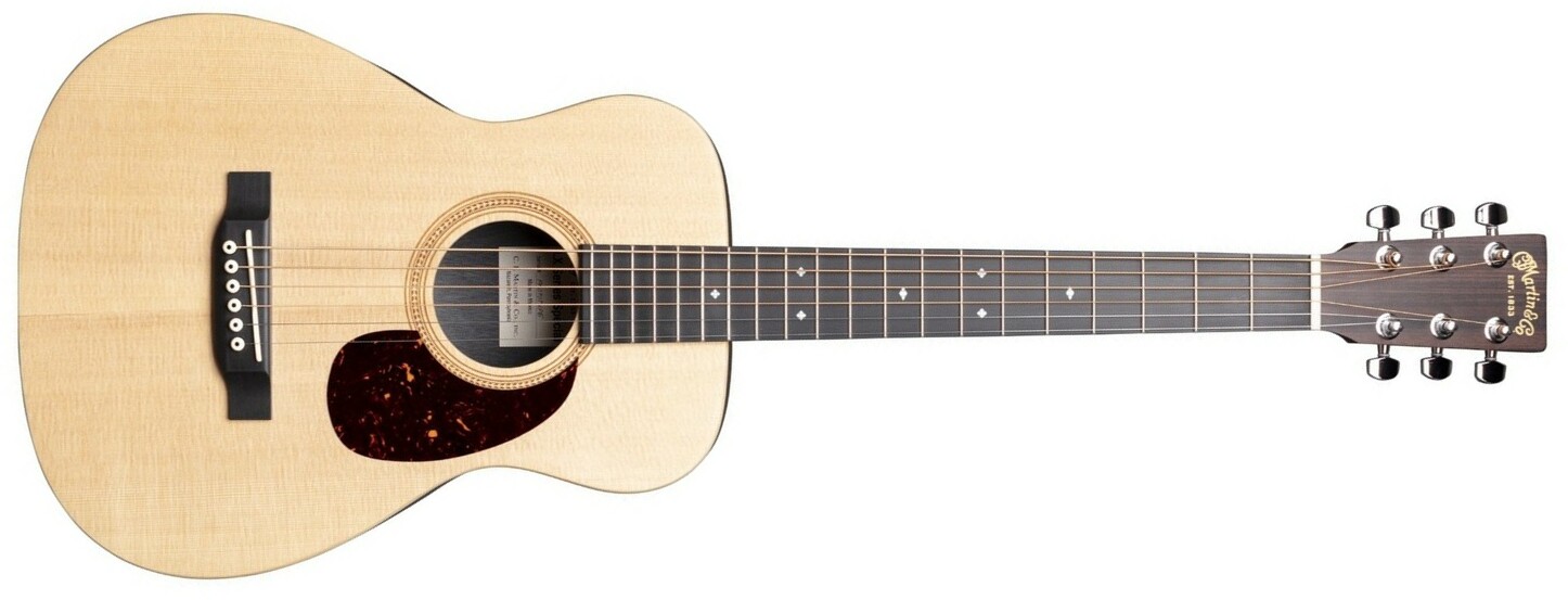 Martin Lx1re Little Martin Epicea Palissandre Hpl Ric + Housse - Natural Satin - Travel acoustic guitar - Main picture