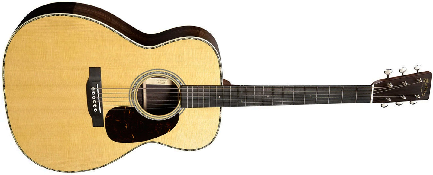 Martin M28 Standard 0000 Shsc Epicea Palissandre Eb - Natural Aging Toner - Folk guitar - Main picture