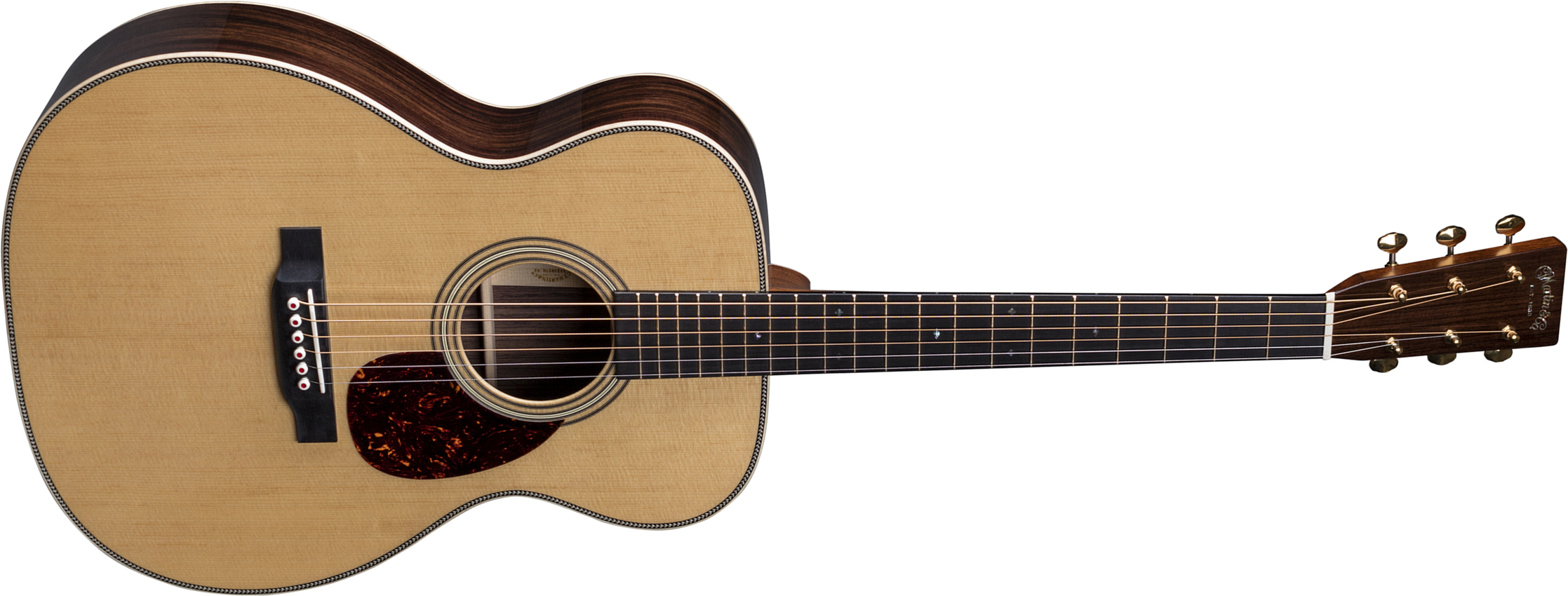 Martin Om-28 Modern Deluxe Orchestra Model Epicea Palissandre Eb - Natural - Acoustic guitar & electro - Main picture