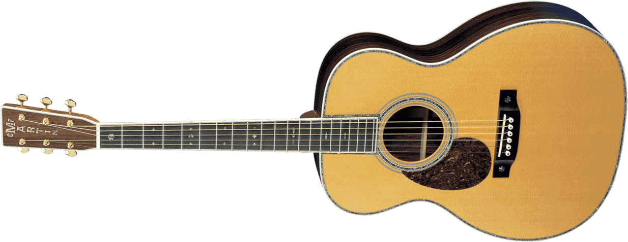 Martin Om-42 Lh Standard Re-imagined Orchestra Model Gaucher Epicea Palissandre Eb - Natural Aging Toner - Acoustic guitar & electro - Main picture