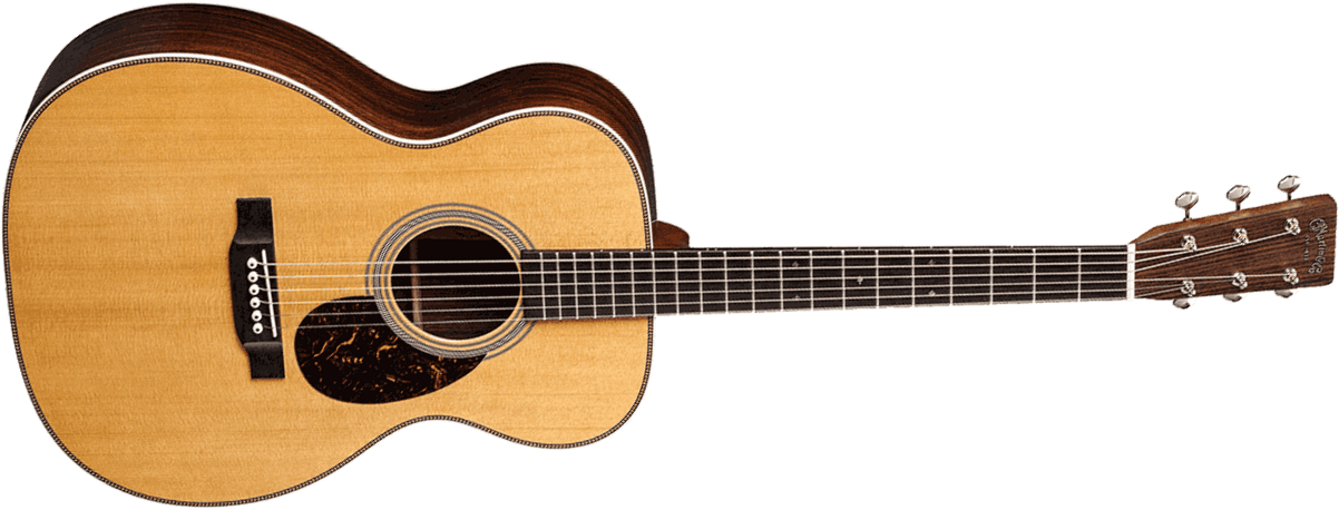 Martin Om28 Standard Golden Era Orchestra Model Epicea Palissandre Eb - Gloss Natural - Folk guitar - Main picture