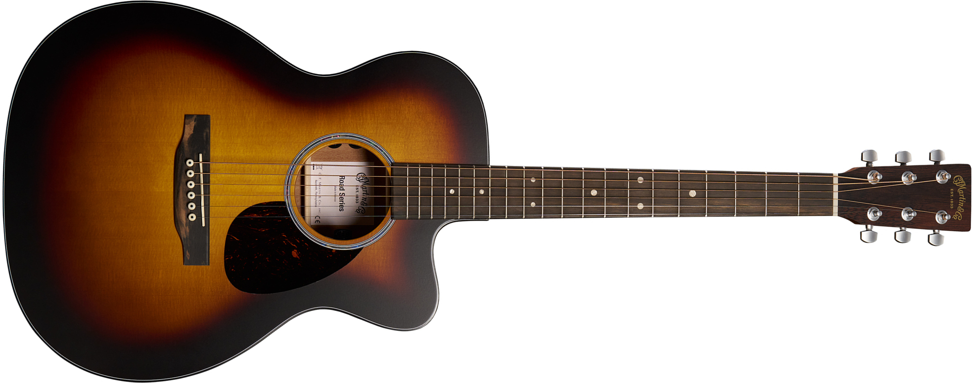Martin Omc-10e Modern Burst Road Om Cw Epicea Sapele Eb - 1935 Sunburst - Folk guitar - Main picture