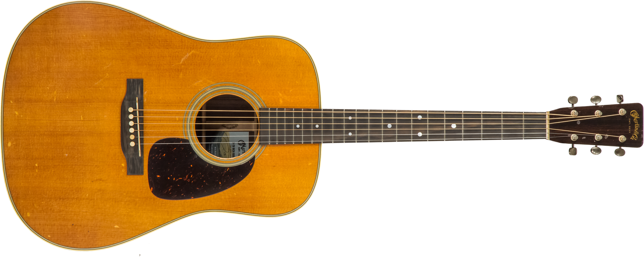 Martin Rich Robinson D-28 Signature Dreadnought Epicea Palissandre Eb #2640217 - Aged Vintage Natural Gloss - Acoustic guitar & electro - Main picture