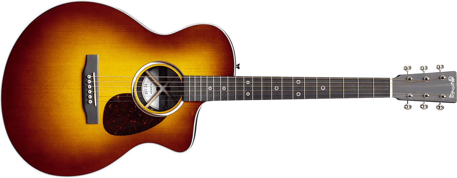 Martin Sc-13e Road Special Om Cw Epicea Ziricote Eb - Burst - Electro acoustic guitar - Main picture