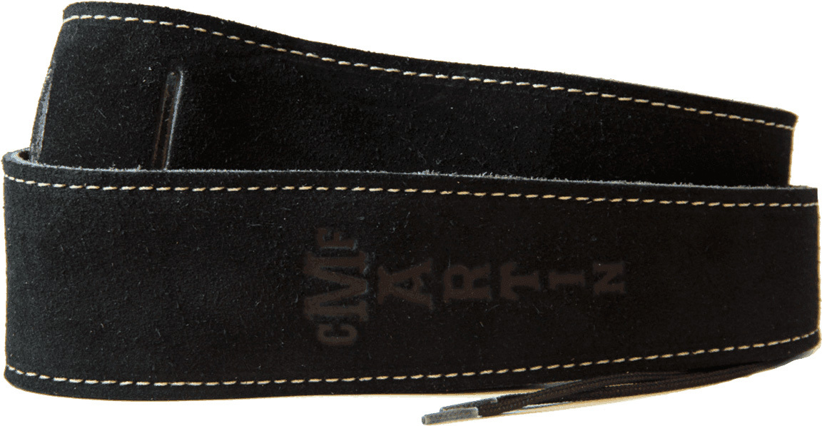 Martin Suede Strap 18a0016 2.5inc. Cuir Black - Guitar strap - Main picture