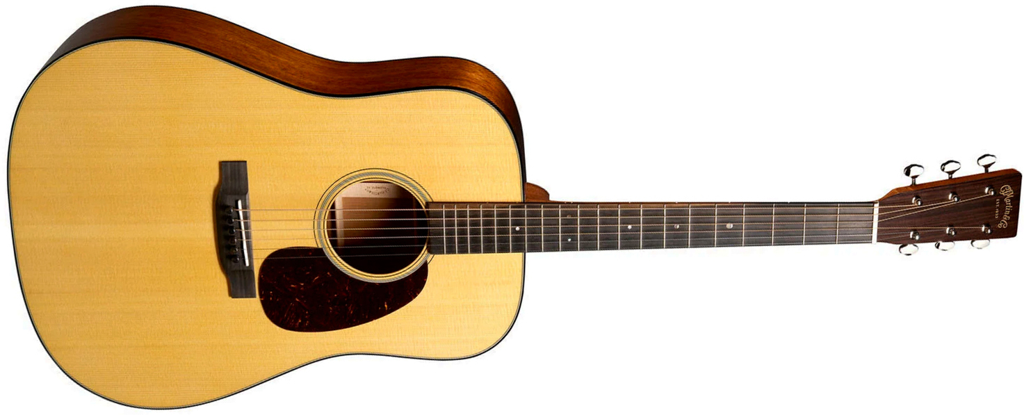 Martin Super D18 Standard Dreadnought Epicea Acajou Eb - Natural Aging Toner - Folk guitar - Main picture