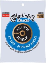Acoustic bass strings Martin MA4800 Acoustic Bass 4-String Set Authentic SP 80/20 Bronze 45-100 - Set of 4 strings