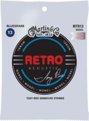 Acoustic guitar strings Martin MTR13 Acoustic Guitar 6-String Set Retro Monel Tony Rice Bluegrass 13-56 - Set of strings