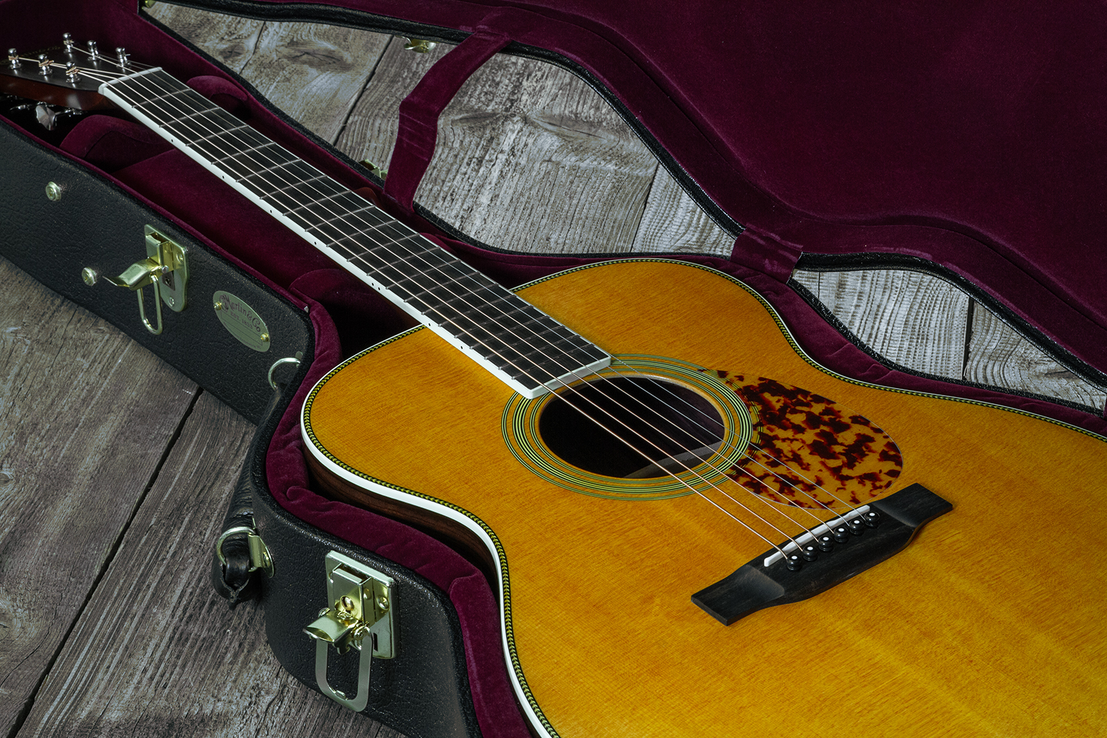 Martin Custom Shop 000 Epicea Adirondack / Palissandre Indian Eb #2703350 - Natural Aging Toner - Folk guitar - Variation 11