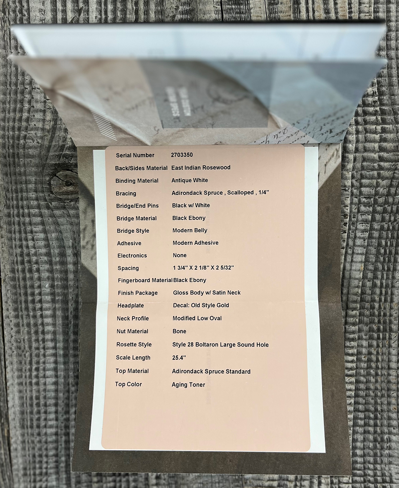 Martin Custom Shop 000 Epicea Adirondack / Palissandre Indian Eb #2703350 - Natural Aging Toner - Folk guitar - Variation 13