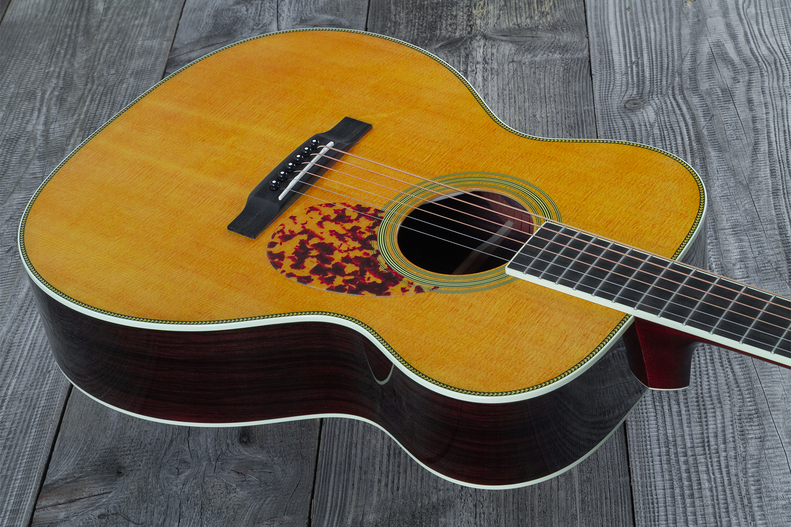 Martin Custom Shop 000 Epicea Adirondack / Palissandre Indian Eb #2703350 - Natural Aging Toner - Folk guitar - Variation 2