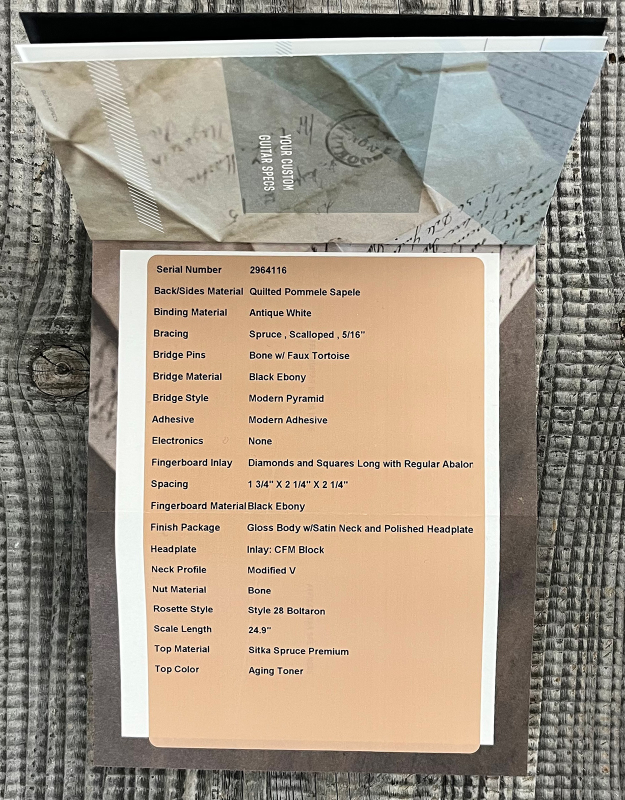 Martin Custom Shop 000 Shsc Epicea Sitka  / Quilted Sapele Eb #2964116 - Natural Aging Toner - Folk guitar - Variation 13