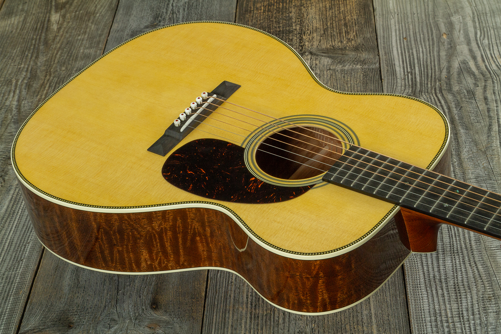 Martin Custom Shop 000 Shsc Epicea Sitka  / Quilted Sapele Eb #2964116 - Natural Aging Toner - Folk guitar - Variation 2
