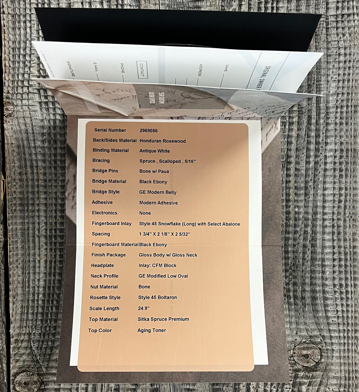 Martin Custom Shop 00042 Shsc Epicea Sitka / Palissandre Honduras Eb #2969056 - Natural Aging Toner - Folk guitar - Variation 13