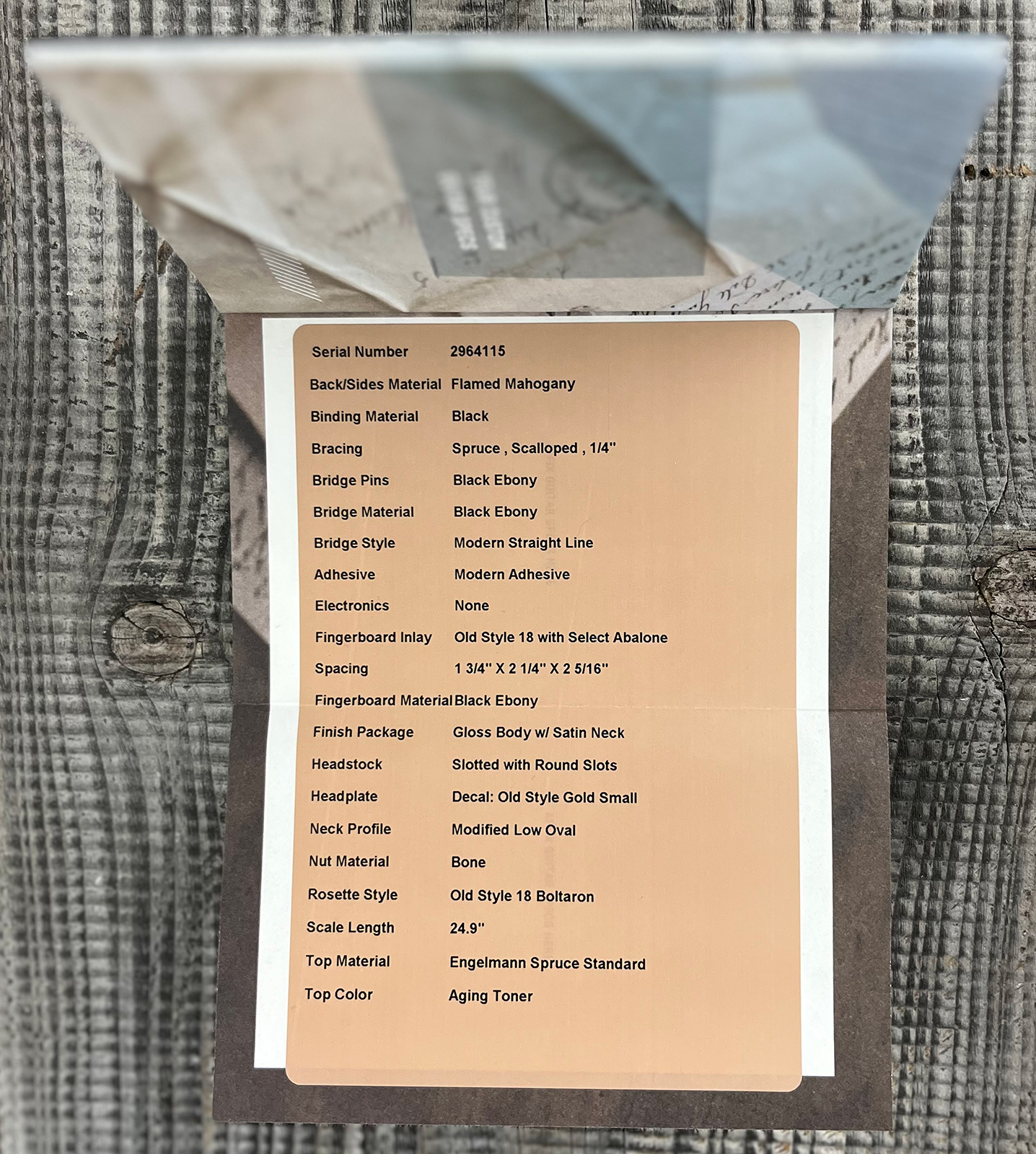 Martin Custom Shop 012f 12-fret Shsc Epicea Englemann / Acajou Eb #2964115 - Natural Aging Toner - Folk guitar - Variation 14