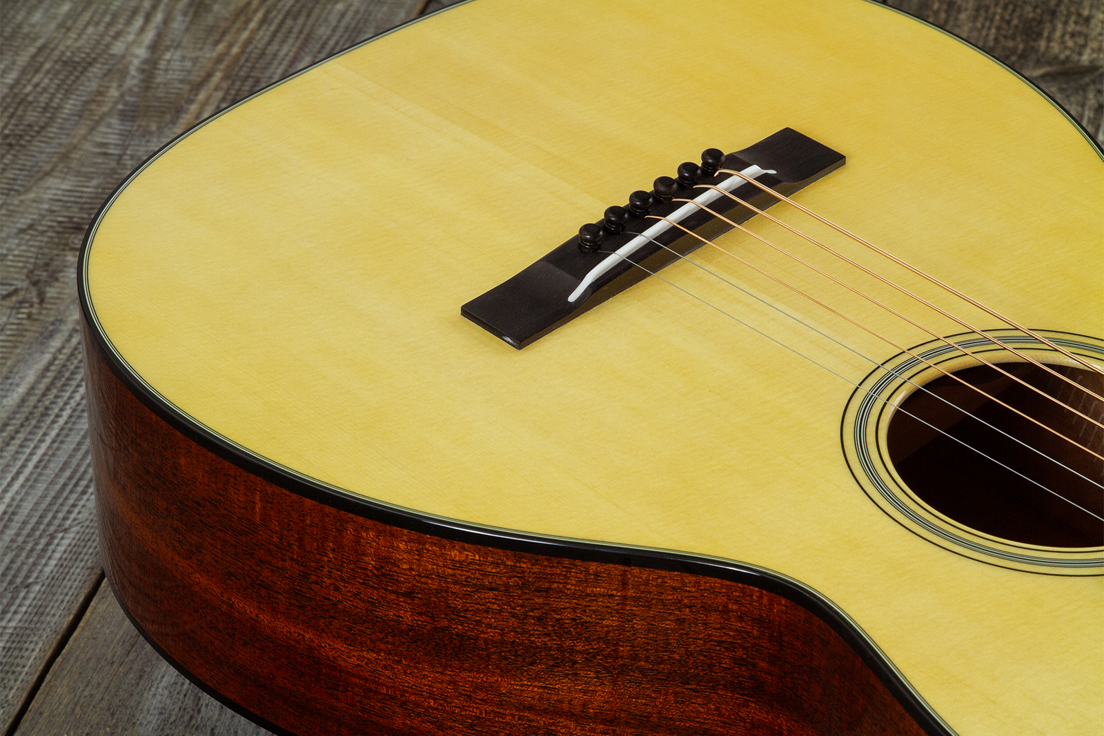 Martin Custom Shop 012f 12-fret Shsc Epicea Englemann / Acajou Eb #2964115 - Natural Aging Toner - Folk guitar - Variation 4