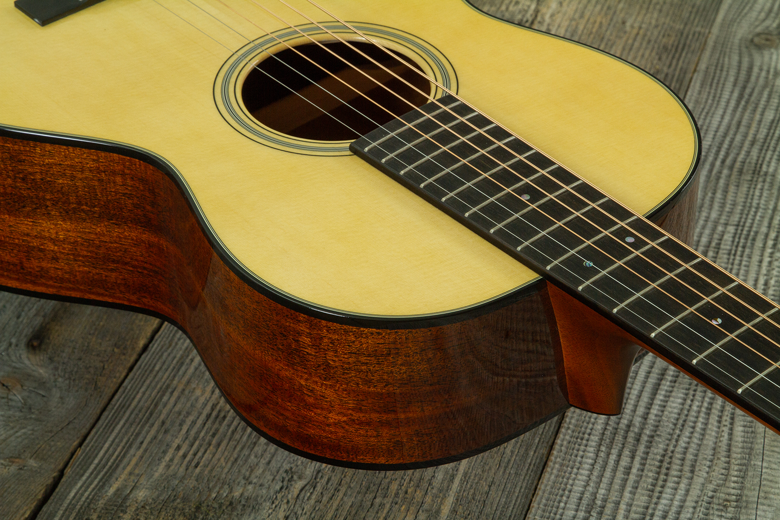 Martin Custom Shop 012f 12-fret Shsc Epicea Englemann / Acajou Eb #2964115 - Natural Aging Toner - Folk guitar - Variation 5
