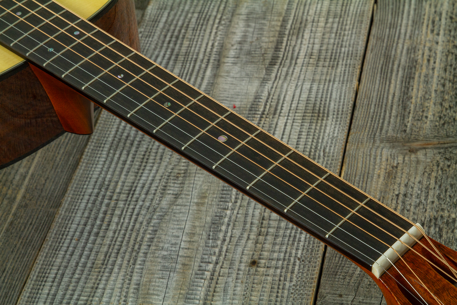 Martin Custom Shop 012f 12-fret Shsc Epicea Englemann / Acajou Eb #2964115 - Natural Aging Toner - Folk guitar - Variation 6