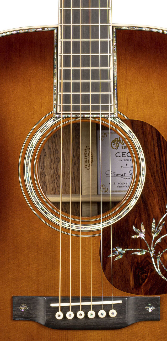 Martin Custom Shop Ceo-10 Ltd Auditorium Epicea Palissandre Eb - 1933 Ambertone - Acoustic guitar & electro - Variation 2