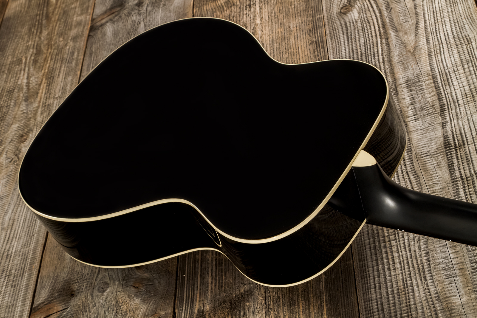 Martin Custom Shop Cs-000-3764624 Shsc Epicea Europeen / Acajou Sinker Eb #2720463 - Black Gloss - Folk guitar - Variation 6