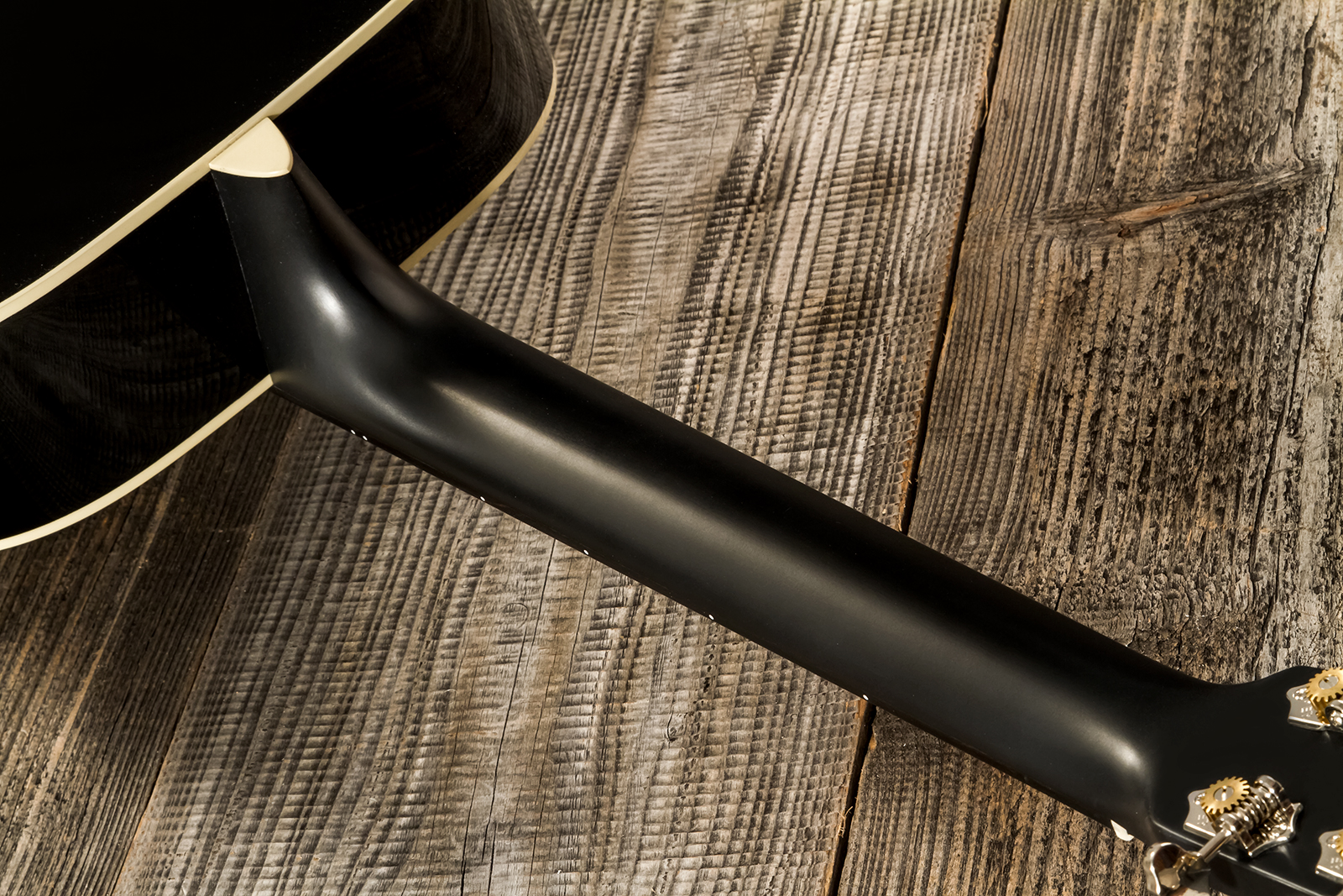 Martin Custom Shop Cs-000-3764624 Shsc Epicea Europeen / Acajou Sinker Eb #2720463 - Black Gloss - Folk guitar - Variation 7