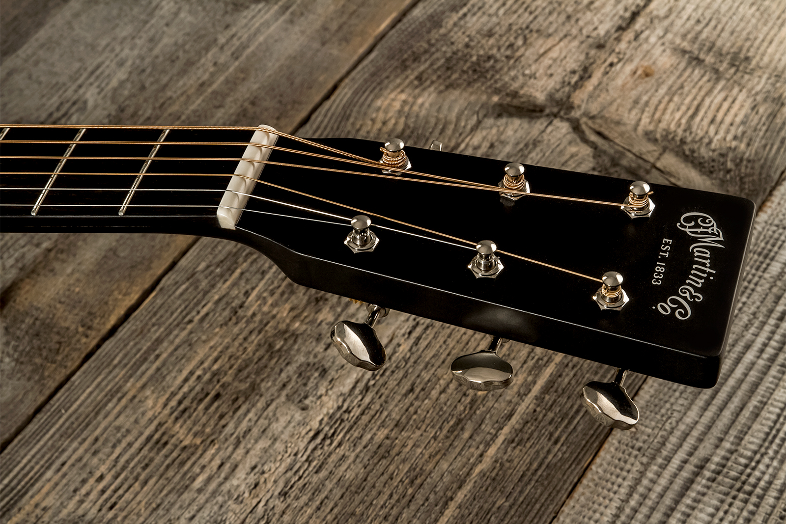 Martin Custom Shop Cs-000-3764624 Shsc Epicea Europeen / Acajou Sinker Eb #2720463 - Black Gloss - Folk guitar - Variation 8