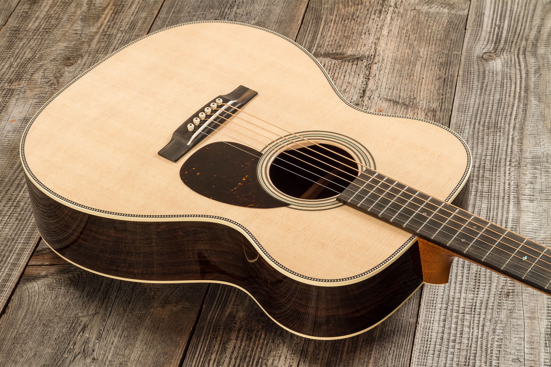 Martin Custom Shop Cs-om-c23035486 Orchestra Epicea Ziricote Eb #2819080 - Natural Clear - Folk guitar - Variation 2