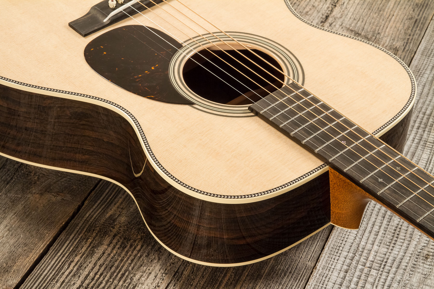 Martin Custom Shop Cs-om-c23035486 Orchestra Epicea Ziricote Eb #2819080 - Natural Clear - Folk guitar - Variation 4