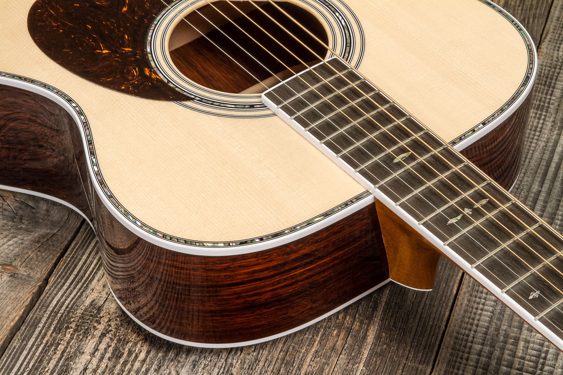Martin Custom Shop Cs-om-c23035510 Orchestra Epicea Cocobolo Eb #2816488 - Natural - Folk guitar - Variation 5