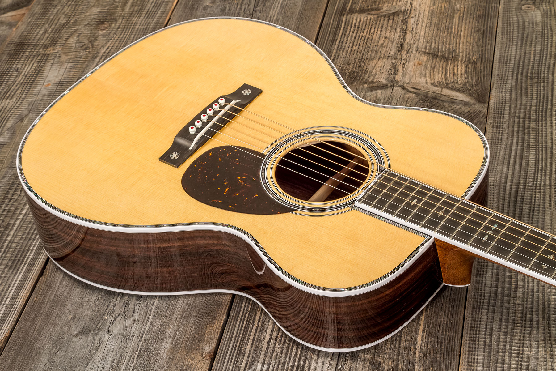 Martin Custom Shop Cs-om-c23036409 Orchestra Epicea Palissandre Eb #2814867 - Natural Aging Toner - Folk guitar - Variation 2